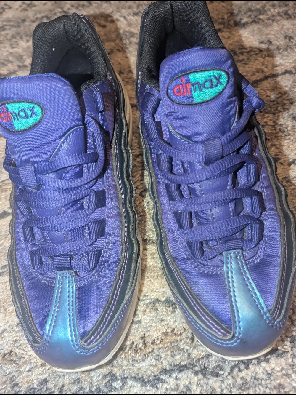 2 Pairs Nike Women’s Purple Multi-Color Air Max Sneakers
